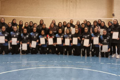 والیبال دختران دانشگاه کاشان بر سکوی سوم مسابقات والیبال منطقه ۶ ورزش کشور