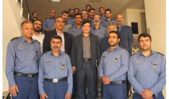دیدار رئیس دانشگاه با کارکنان انتظامات