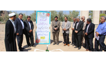 کلنگ احداث خانه علم توسط دکتر عسگریان معاون اداری مالی وزارت علوم