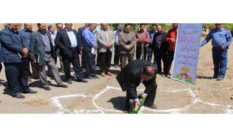 کلنگ احداث سلف کارکنان دانشگاه توسط دکتر عسگریان معاون اداری مالی وزارت علوم