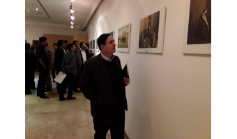 مراسم افتتاحیه نمایشگاه آثار کمال الملک با حضور رئیس دانشگاه کاشان