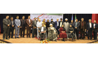 مراسم افتتاحیه خوابگاه دانشجوئی و کلنگ زنی دومین خوابگاه دانشجوئی آقای مهندس مبینی و خانم یاراحمدی