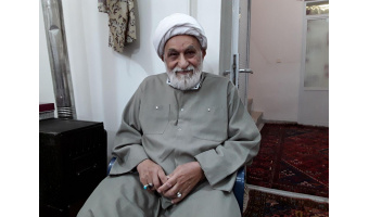 دیدار نوروزی با استاد بازنشسته دانشگاه کاشان ، پیشکسوت انقلاب ، ابوالشهید، حجه الاسلام اسحاق مشکینی