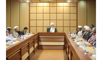 دیدار جمعی از استادان دانشگاه کاشان با حضرت آیت الله جوادی آملی