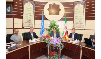 حضور هیاتی از استادان و دانشجویان گیسن آلمان در دانشگاه کاشان