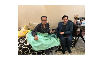 عیادت هیات رئیسه دانشگاه  کاشان از دکتر پرویز رستگار