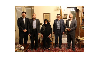 حضور در منزل خیرین دانشگاه کاشان خانواده های تفضلی و جمالی