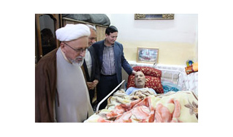 عیادت از همکار بازنشسته دانشگاه، احمد اربابی