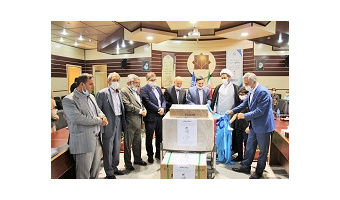 رونمایی از دستگاه ونتیلاتور اهدایی خیر ارجمند مهندس علی سعیدی به شبکه بهداشت و درمان کاشان