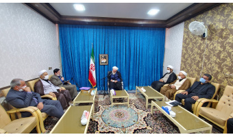 دیدار هیئت رئیسه دانشگاه با حضرت آیت الله سلیمانی امام جمعه کاشان