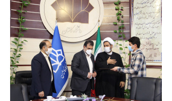 تجلیل رئیس دانشگاه کاشان از دانشجویان  اردوی جهادی شهید حججی