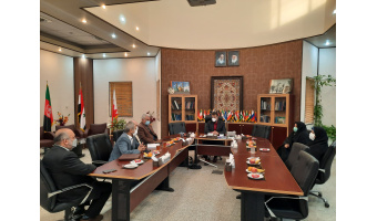 نشست رئیس دانشگاه کاشان با خیرین ساختمان بیوتکنولوژی دانشگاه