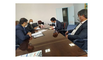 نشست رئیس مرکز پژوهشی کاشان شناسی با رئیس اداره فرهنگ و ارشاد اسلامی کاشان