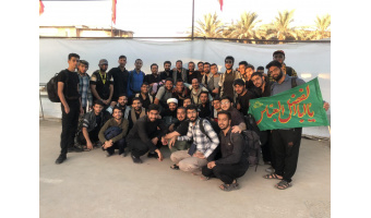 شرکت بیش از ۲۰۰ تن از دانشگاهیان  دانشگاه کاشان در مراسم پیاده‌روی اربعین