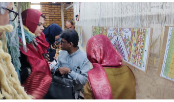 بازدید گروه ارزیاب جهانی صنایع دستی یونسکو از کارگاه‌های صنایع دستی پارک علم و فناوری دانشگاه کاشان