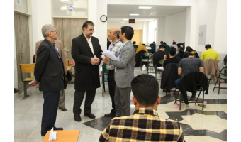 بازدید رئیس دانشگاه کاشان از محل برگزاری آزمون کارشناسی ارشد و دکترا ۱۴۰۳