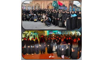 اعزام دانشجویان دختر دانشگاه کاشان به سفر پیاده روی اربعین حسینی